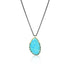 Australian opal, blue diamond, black diamond freeform pendant necklace, in yellow and black golds <span class='visuallyhidden'>Call, text 323-404-2959 for shopping help.</span>